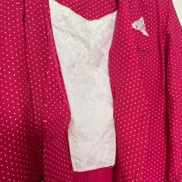 Pink White Polka Dot Lace Set - Picture 5 of 10